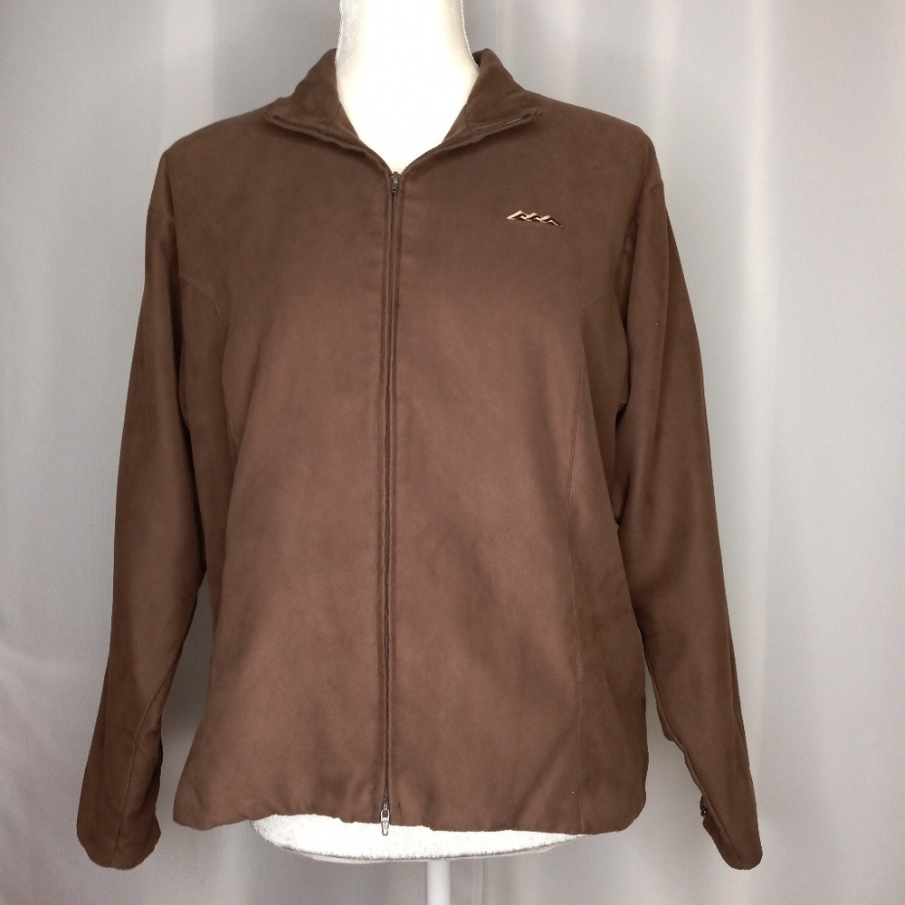 ZERO RESTRICTION Golf Microsuede Anita Jacket Sz M